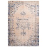 Kayoom RAVNO TKANA PREPROGA Vintage 8406 Blau 140/200 cm potiskano modra | Shoptok.si