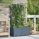  Vrtna saksija 2 pcs Svijetlo siva 80 x 40 x 143 cm Plastika | shoptok.hr