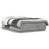 vidaXL Okvir kreveta siva boja betona 120x200 cm od konstruiranog drva | shoptok.hr