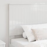  Uzglavlje s uzglavljem Sjajno bijelo 100 cm Konstruirano drvo | shoptok.hr