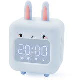 Generic Budilka za otroke, digitalna budilka za otroke, srčkana zajčja budilka za dekleta, budilka z belim šumom, nočna lučka z USB, (21125801) Cene