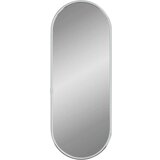 vidaXL Stensko ogledalo srebrno 40x15 cm ovalno | Shoptok.si