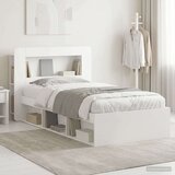  Okvir kreveta s pohranom Bijela 75 x 190 cm Konstruirano drvo | Eponuda.com