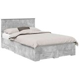  Konstrukcija postelje z vzglavjem Betonsko siva 120 x 200 cm, (5000103690) | Shoptok.si