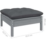  Vrtna sedežna garnitura 5-delna z blazinami trdna borovina, (20972398) | Shoptok.si