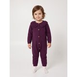 Sinsay Pamučna jednodijelna pidžama za bebe s volanom i ažurnim uzorkom | shoptok.hr