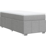  Okvir kreveta s oprugama i madrac svjetlosivi 80x200cm tkanina | shoptok.hr