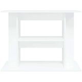 vidaXL Stojalo za akvarij visok sijaj belo 80x35x60 cm inženirski les | Shoptok.si