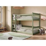 Molarem Home Drveni dječji krevet na kat Boston - olive - 200x90 - Bez madraca | shoptok.hr