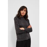 Marisse Melange Sweatshirt With Puff Sleeves Z-Bl-3616 Graphite Mel | shoptok.hr