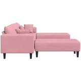 SOFA 3 pcs Ružičasta 250 x 188 x 76 cm Baršun | Eponuda.ba