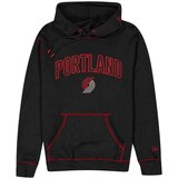 New Era muški Portland Trail Blazers City Edition 2023 Black pulover sa kapuljačom u