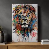  Slika GRAFFITI LION | Italijansko platno | Shoptok.si