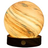 Gingko LED namizna svetilka v temni naravni barvi s steklenim senčilom (višina 9 cm) Polar Cloud – Cene