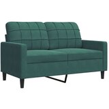 vidaXL Sedežna garnitura 3-delna z blazinami temno zelen žamet | Shoptok.si