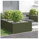 vidaXL Ograda oko Travnjaka 4 kom. 60 x 60 x 35 cm Čelik - Maslinastozelena 60 x 60 x 35 cm 4 | shoptok.hr