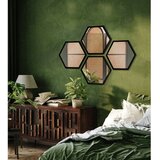 knor Stenska ogledala v kompletu 4 ks 35x40 cm Heksagon | Shoptok.si