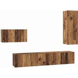  Set TV komoda s ladicama 4 pcs Staro drvo Konstruirano drvo | Eponuda.ba