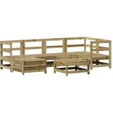  Vrtna sedežna garnitura 7-delna impregnirana trdna borovina, (21146208) | Shoptok.si