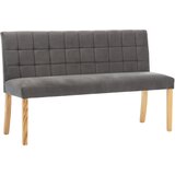 The Living Store Klop 140 cm siv žamet - Klop, (21494825) | Shoptok.si
