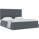  s od storage s uzglavljem Tamno siva 180 x 200 cm Baršun | shoptok.hr