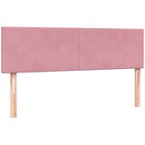 Box Spring krevet s madracem i LED ružičasti 140x220 cm baršun | shoptok.hr