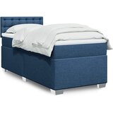 vidaXL Krevet s oprugama i madracem plavi 100 x 200 cm od tkanine | shoptok.hr