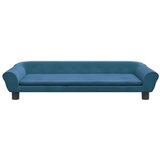  Krevet za pse plavi 100 x 50 x 21 cm baršunasti | shoptok.hr