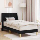  Krevetna konstrukcija Jednobojno Crna 100 x 200 cm tkanina | shoptok.hr