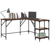  Radni stol stol boja smeđeg hrasta 139x139x75 cm | Eponuda.com