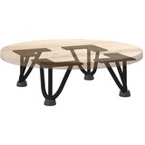  Noge za ukosnice za stolić za kavu 4 kom. Crne 10 cm Puni čelik | shoptok.hr