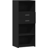  Visoka komoda crna 50 x 42,5 x 124 cm od konstruiranog drva | shoptok.hr