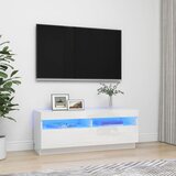 vidaXL TV ormarić s LED svjetlima visoki sjaj bijeli 100 x 35 x 40 cm Cijene