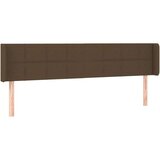  Uzglavlje tamnosmeđe 163x16x78/88 cm od tkanine | shoptok.hr