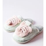 Gemre Green-pink soft slippers Bee | Shoptok.si