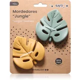 Saro Baby Jungle grizalo Mint/Mustard 2 kos