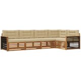 vidaXL Zunanja garnitura za sedenje z blazino 5 pcs Naravna in bež, (5000279533) | Shoptok.si