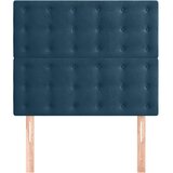  Uzglavlje tamnoplavo 80x5x118/128 cm baršunasto | shoptok.hr
