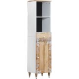 Maison Chic Kopalniška omarica - Kopalniški kabinet 38x33,5x160 cm Masivni les Mango, (21794731) | Shoptok.si