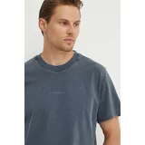G-star Raw Bombažna kratka majica moška, mornarsko modra barva, D25737-C756