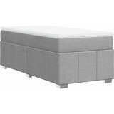  Krevet s oprugama i madracem svjetlosivi 100x200 cm od tkanine | shoptok.hr