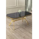 Hanah home trpezarijski sto olya black marble gold | Eponuda.com