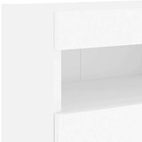  Stenska TV omarica z LED lučkami bela 40x30x40 cm | Shoptok.si
