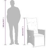 vidaXL 3-dijelni vrtni bistro set od poliratana s jastucima crni | shoptok.hr