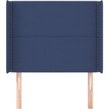  Uzglavlje s ušima plavo 93x16x118/128 cm od tkanine | shoptok.hr