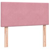Box spring postelja z vzmetnico roza 80x220 cm žamet, (21793151) | Shoptok.si