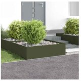 vidaXL Ograda oko Travnjaka 4 kom. 100 x 100 x 35 cm Čelik - Maslinastozelena 100 x 100 x 35 cm 4 Cijene