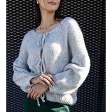  Gray tie-front sweater Sumaia | shoptok.hr