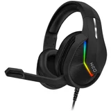 CHP-3595-BK - LED RGB gejmerske žične slušalice sa mikrofonom, crne