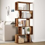 vidaXL Pregrada s knjižno omaro 5-nadstr. starinski les 70x24x161 cm | Shoptok.si